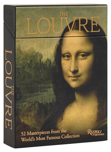 Box of art cards featuring the Mona Lisa and "The Louvre" text.