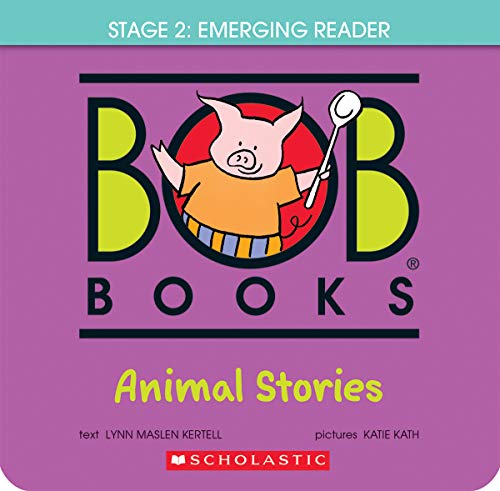 Bob Books "Animal Stories" cover with a pig holding a baton.