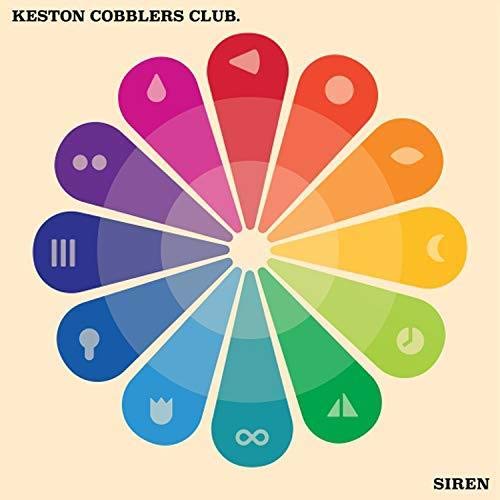 “Siren” CD cover by Keston Cobblers Club, colorful abstract floral design.