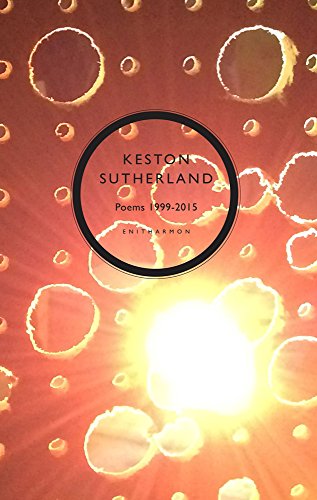 Book cover: “Poetical Works 1999-2015” by Keston Sutherland, red and gold.
