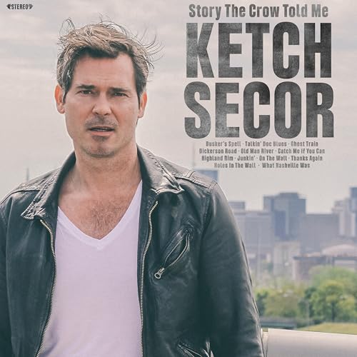 Ketch Secor album cover featuring a portrait of the musician.