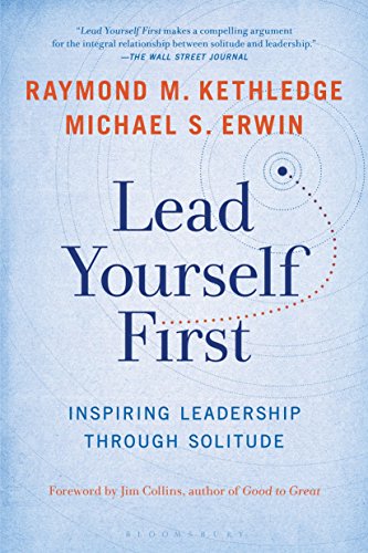 Book cover: "Lead Yourself First" with blue and white design.