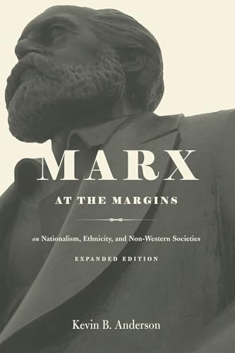 Book cover: "Marx at the Margins" with a bust of Karl Marx.