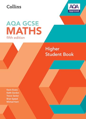 Front cover of the Collins AQA GCSE Maths Higher Student Book, fifth edition.