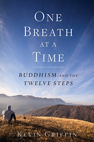 Book cover with mountain landscape and title "One Breath at a Time.