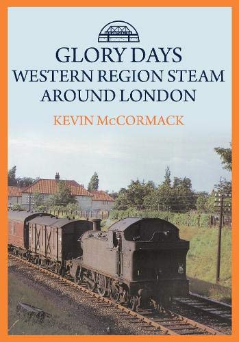 Book cover: steam train on railway tracks near buildings and trees.