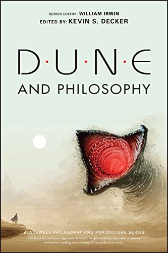 Book cover for "Dune and Philosophy: Minds" featuring a sandworm.