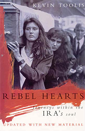Book cover: woman carrying a coffin, text "Rebel Hearts" and "IRA's soul".