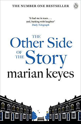 Book cover: "The Other Side of the Story" by Marian Keyes, with houses.