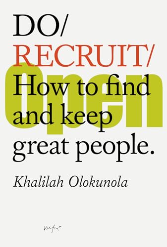 Book cover: "Do Recruit" by Khalilah Olokunola, with bold, colorful text.