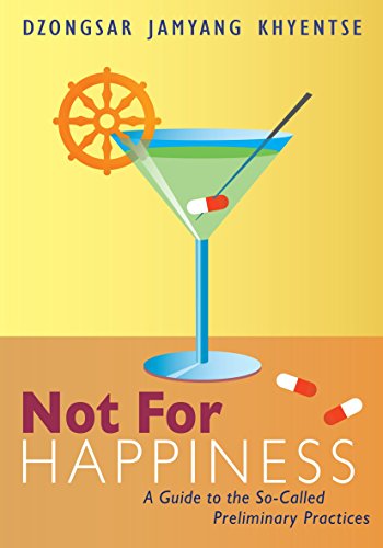 Book cover: martini glass with Dharma wheel, pills, and bold title.