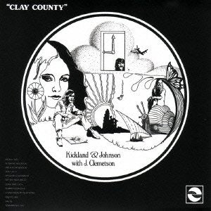 Black and white album cover with surrealist illustration and text details.
