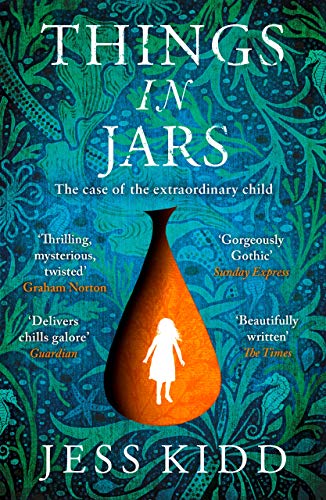 Book cover featuring an orange jar silhouette with a white child's figure inside.
