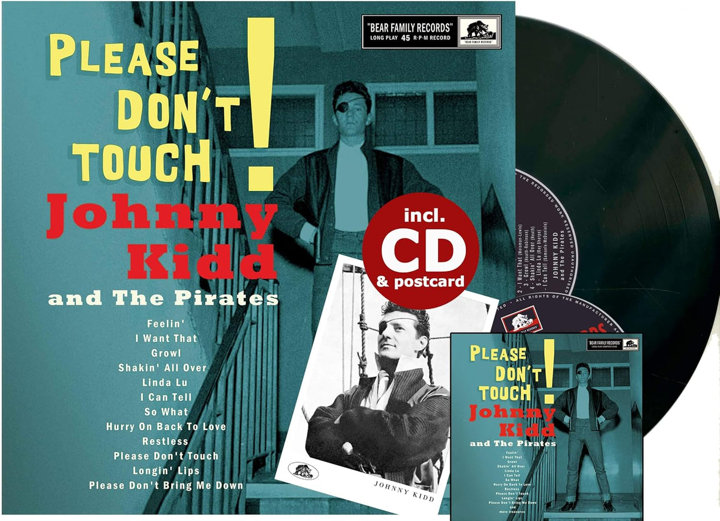 Vinyl record cover for "Please Don't Touch!" by Johnny Kidd & The Pirates.