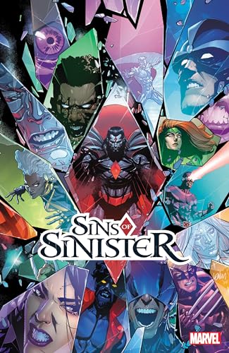 Comic book cover featuring multiple X-Men characters and shattered glass.