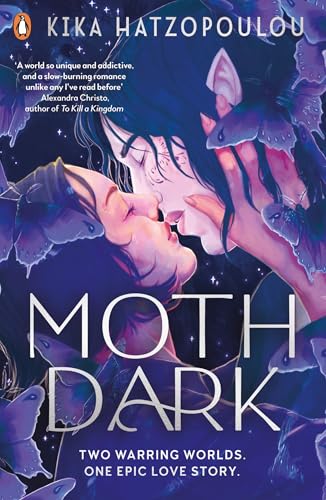 Book cover: two faces close, surrounded by moths, titled "Moth Dark".