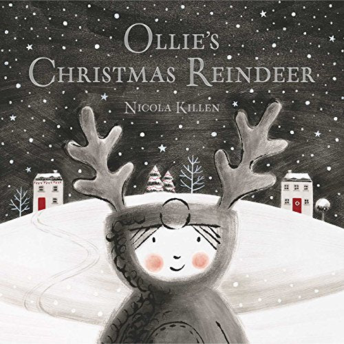 Book cover: illustrated reindeer with large antlers, snowy landscape.