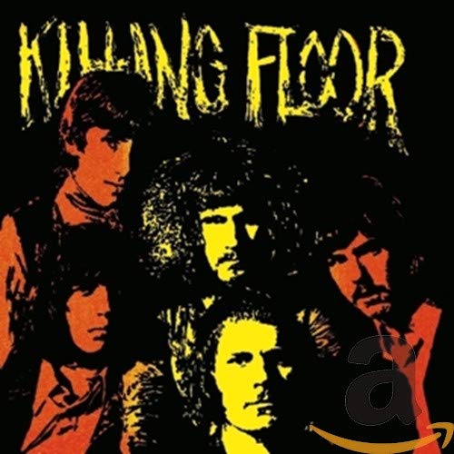CD cover for "Killing Floor" featuring a band portrait in yellow and black.