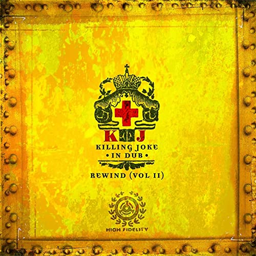 Yellow CD cover for Killing Joke’s “In Dub Rewind (Vol. Two)” album.