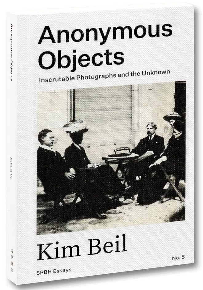 Book cover: "Anonymous Objects" with a vintage black and white photograph.