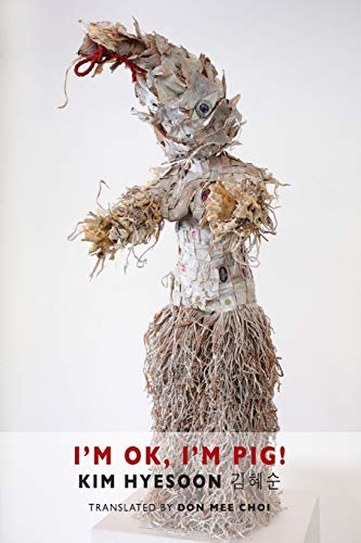 Book cover featuring a textured, animal-like figure constructed from organic materials.