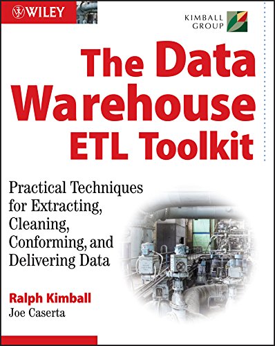 Book cover: “The Data Warehouse ETL Toolkit” with industrial machinery image.