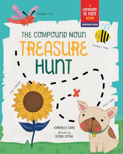 Book cover with illustrations of a dragonfly, sunflower, bee, and dog.