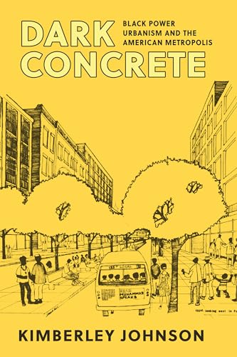 Book cover with yellow and black text, depicting a city street scene.