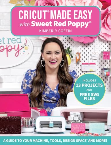 Book cover featuring a woman, Cricut machine, and crafting tools.