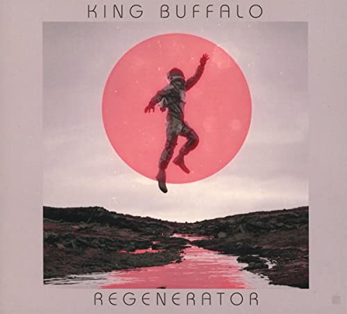 CD cover: astronaut falling toward a red circle over landscape.