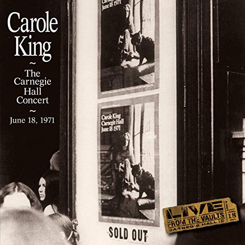 Carole King CD cover: black and white concert posters and ticket stub.