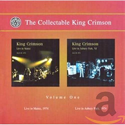 Album cover for The Collectable King Crimson Volume One featuring two live concert photos.