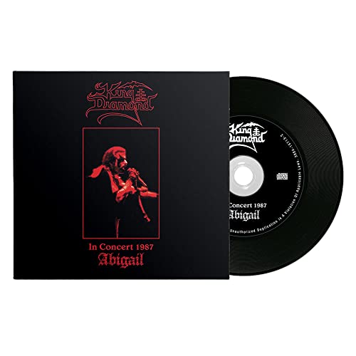 King Diamond "In Concert 1987: Abigail" CD case and disc shown.