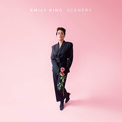 Album cover for Emily King’s “Scenery” featuring a woman with a rose.