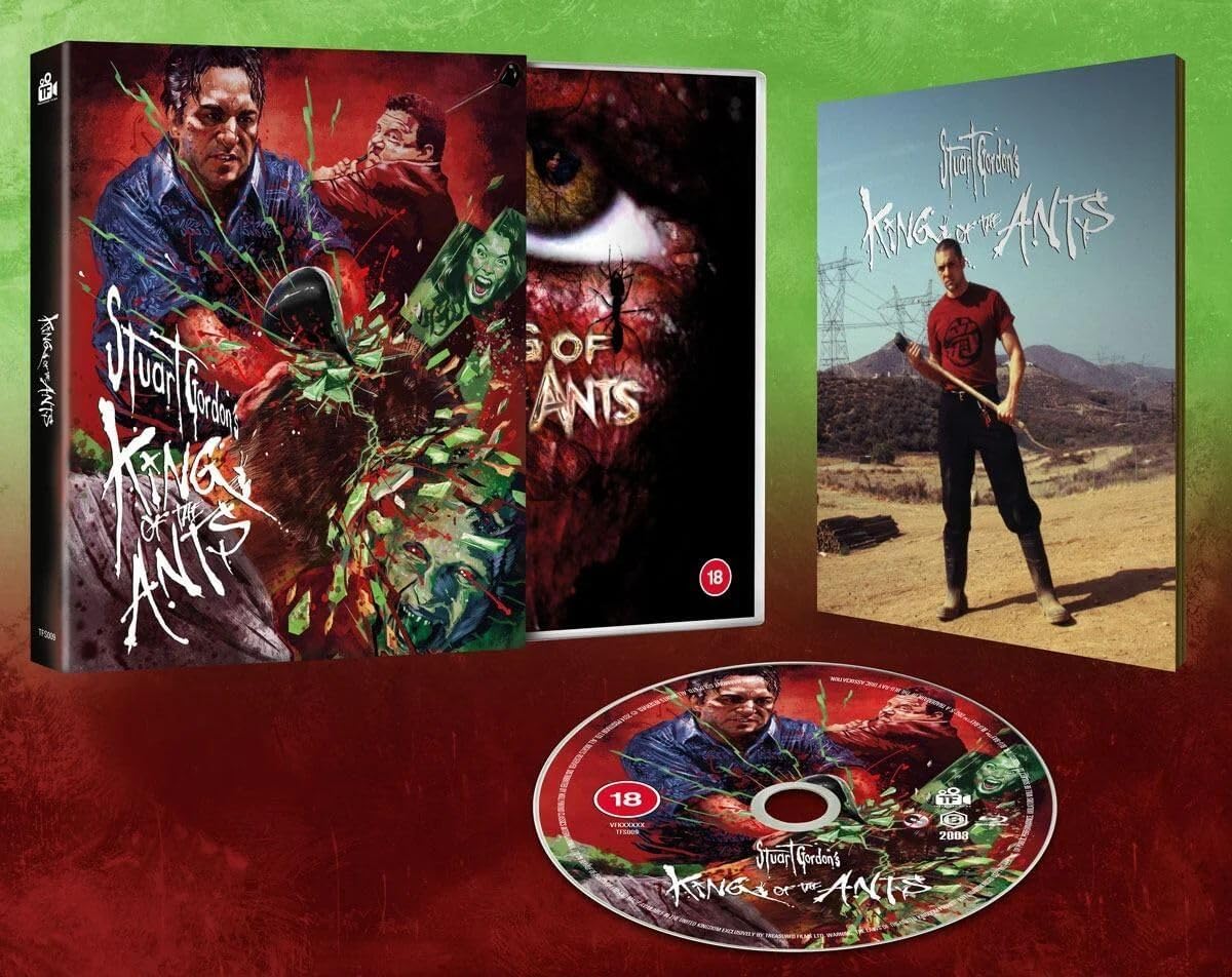 Blu-ray case and disc for the horror film "King of the Ants.
