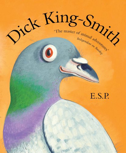 Book cover: painted pigeon head with title "E.S.P." and author name.