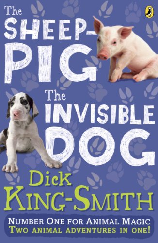 Book cover featuring a piglet and a dalmatian, titled “The Invisible Dog”.