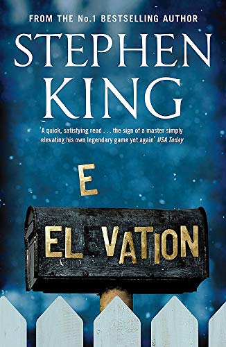 Book cover for Elevation by Stephen King featuring a mailbox with a floating letter.