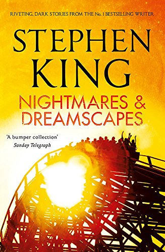 Book cover for “Nightmares & Dreamscapes” by Stephen King, with a roller coaster.