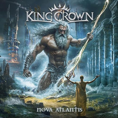 CD cover for Kingcrown’s Nova Atlantis, featuring a muscular, bearded figure.
