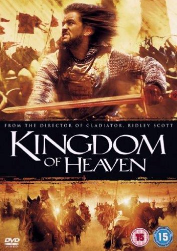DVD cover for "Kingdom of Heaven" featuring a knight with a sword.