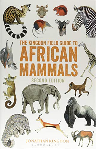 Book cover for The Kingdon Field Guide to African Mammals featuring various animal illustrations.