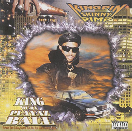 CD cover featuring rapper Kingpin Skinny Pimp in sunglasses and a fur coat.