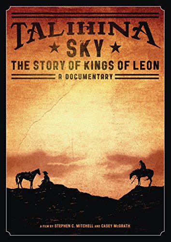 DVD cover for “Talihina Sky”, a Kings of Leon documentary, with silhouetted riders.
