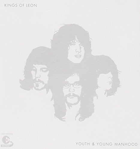 Album cover featuring a light grey sketch of the four band members' faces.