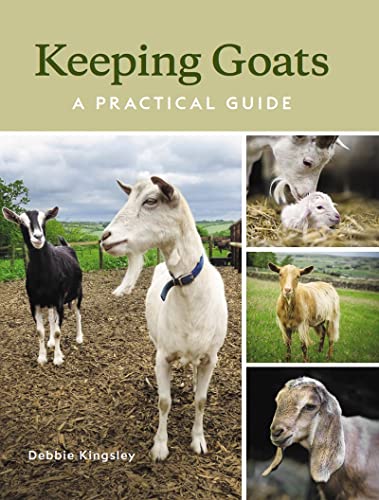 Book cover: "Keeping Goats" with images of goats in a field.