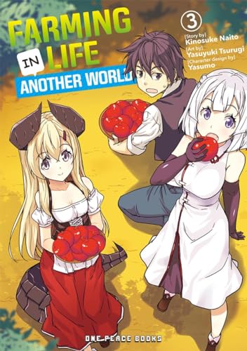 Anime-style book cover featuring three characters with red fruit.