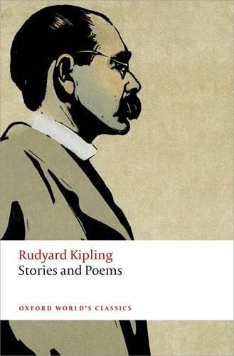 Book cover featuring a profile illustration of Rudyard Kipling with text on white background.