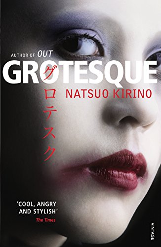 Book cover featuring a close-up of a pale face with dark red lipstick.
