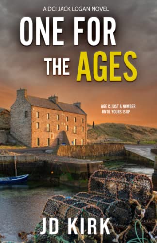 Book cover showing a stone building by a harbor with lobster pots in foreground.